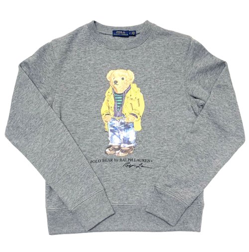 Ralph Lauren Yellow Jacket Polo Bear Girls Sweatshirt - REXTYLE