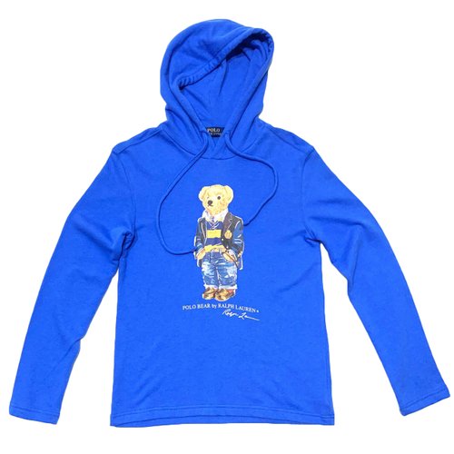 blue polo bear hoodie