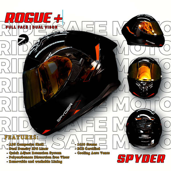 ROGUE+ PD 3601-B_FR BLK/RED S0 V2 - RIDE SAFE MOTO PH