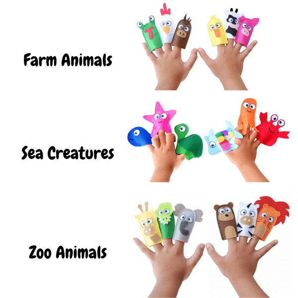 playgoalZ Felt Finger Puppets Rooke&Reese