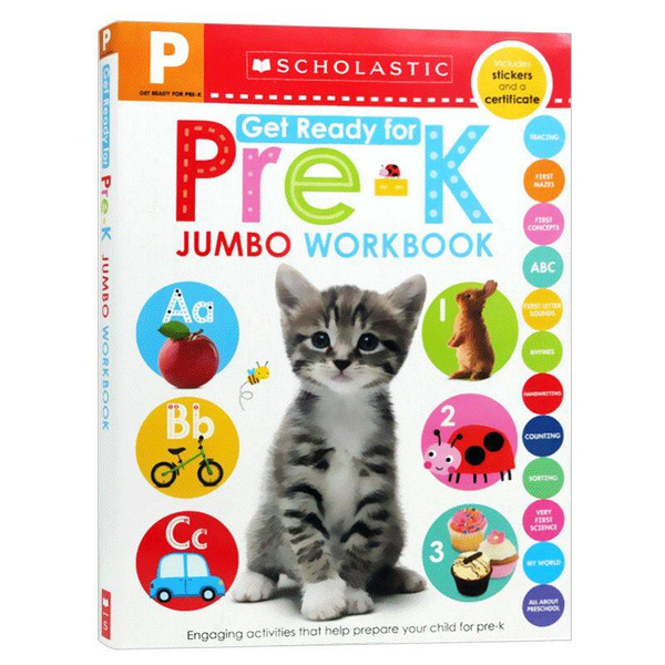 Scholastic Early Learners Jumbo Workbooks Get Ready For Pre K Rookeandreese 1811