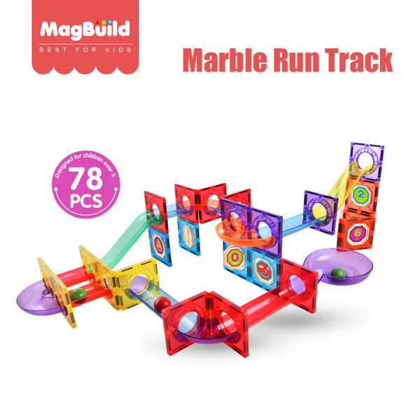 MagBuild Tiles with Marble Run Rooke&Reese