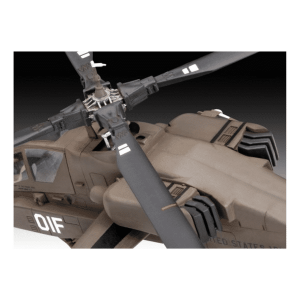 Revell AH-64A Apache - Kit Modélisme Hélicoptère Combat Détail