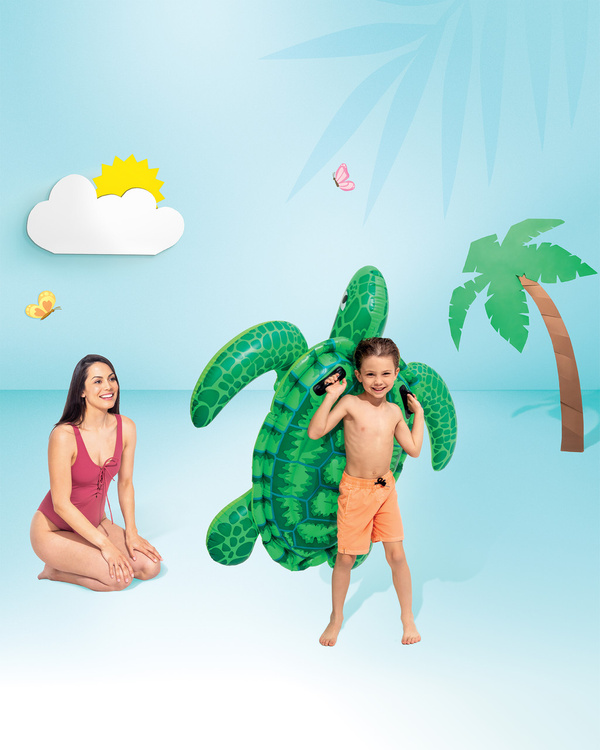 Intex Lil' Sea Turtle Ride-On Inflatable Pool Float - Rooke&Reese