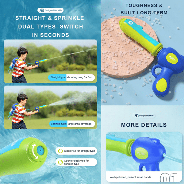 Mideer Backpack Water Gun Rooke&Reese