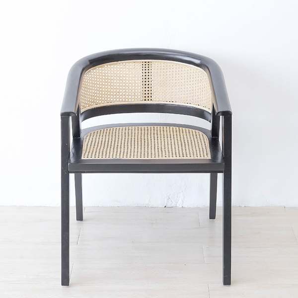 Rattan Dining Chair Abel Black Collection ROTAN LOT