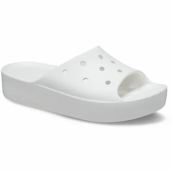 Crocs Classic Platform Slide White - Solefied