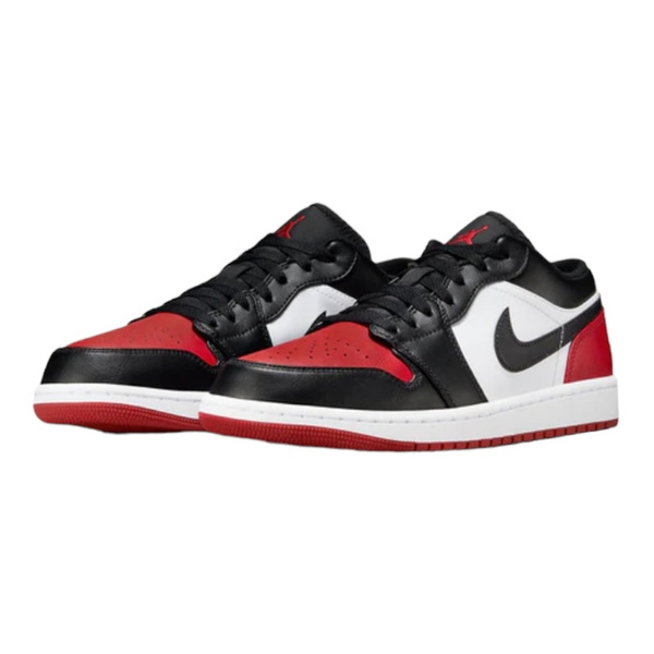 AIR Jordan 1 Low White/Black-Varsity Red-White (553558 161) - Solefied