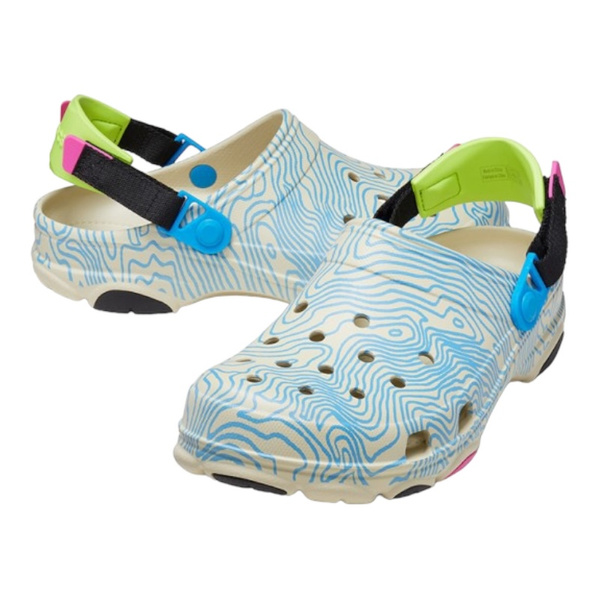 Crocs Classic All Terrain Topographic Clog Bone/Multi (208262-2Y3 ...