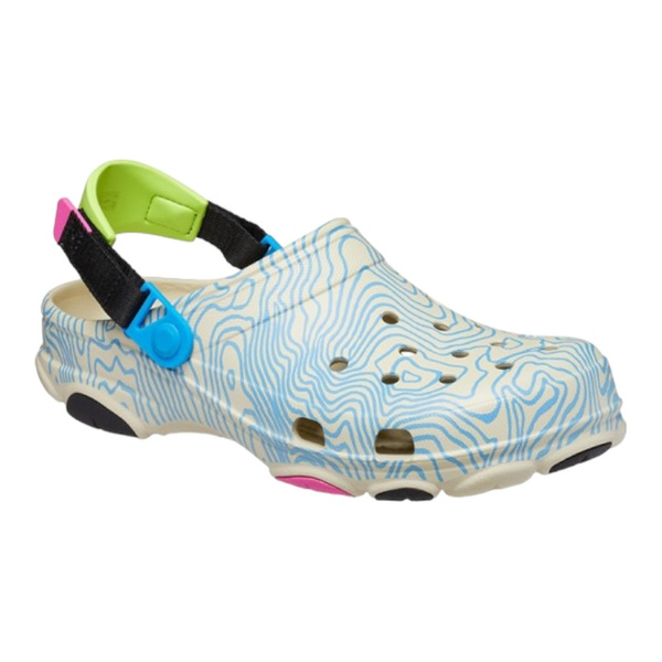 Crocs Classic All Terrain Topographic Clog Bone/Multi (208262-2Y3 ...