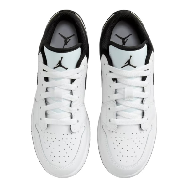 AIR Jordan 1 Low (GS) White/Black-White (553560 132) - Solefied