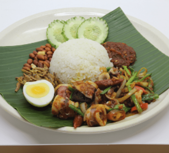 Nasi Lemak Sambal Sotong Signature Madam Tang S Cafe Petrajaya