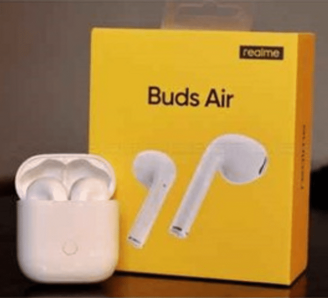 WIRELESS AIRBUDS REALME ORIGINAL RMA 201 WITH CHARGING CASE SS