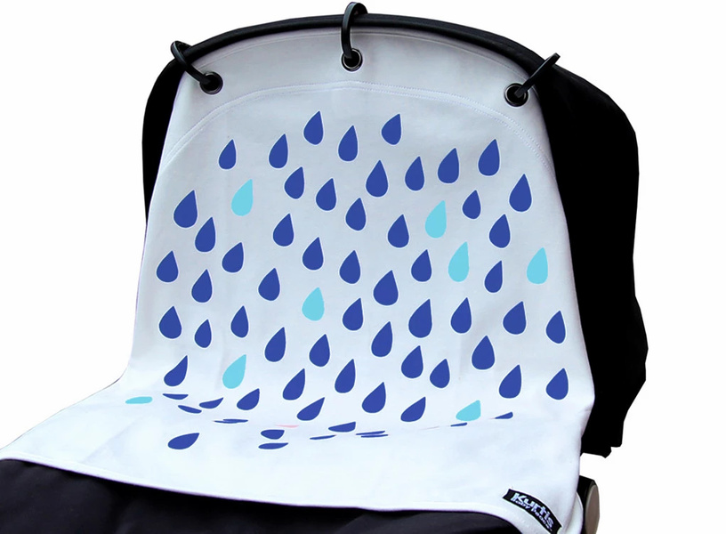 Kurtis Pram Curtain - Storked