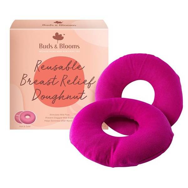 Buds and Blooms Reusable Breast Relief Doughnut Hot & Cold Compress