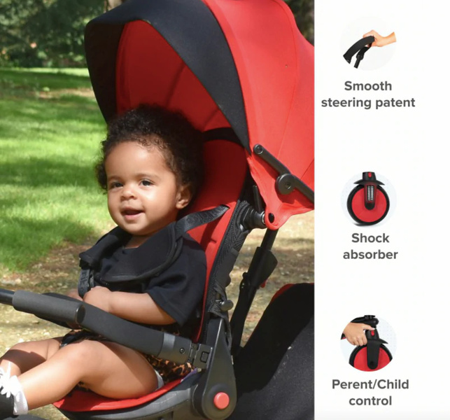 Smartrike STR7 Folding Stroller Trike - Storked