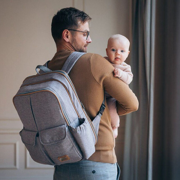 Bizzi Growin RUCPOD Baby Backpack Travel Bag and Cot Storked