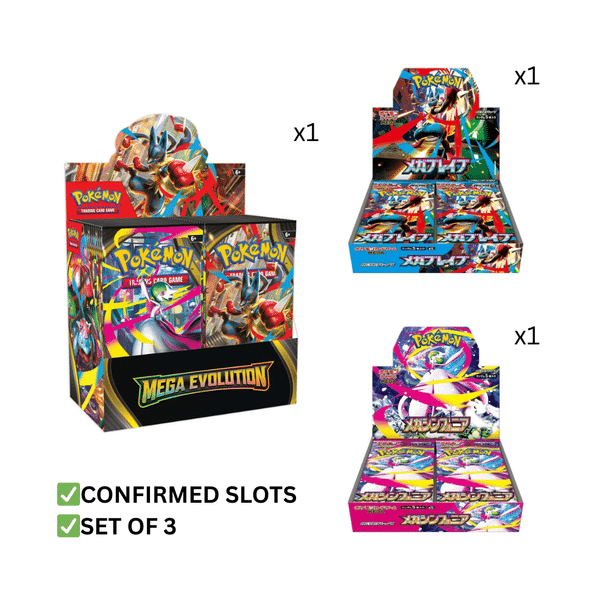 Pokemon Mega Evolution Symphony 3BOX分 PRE-ORDER] POKEMON TCG: MEGA EVOLUTION BOOSTERS BOX SET OF 3