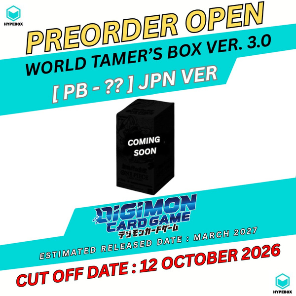 [PRE-ORDER] - DIGIMON CARD GAME WORLD TAMER'S BOX Ver. 3.0 (JPN VER ...