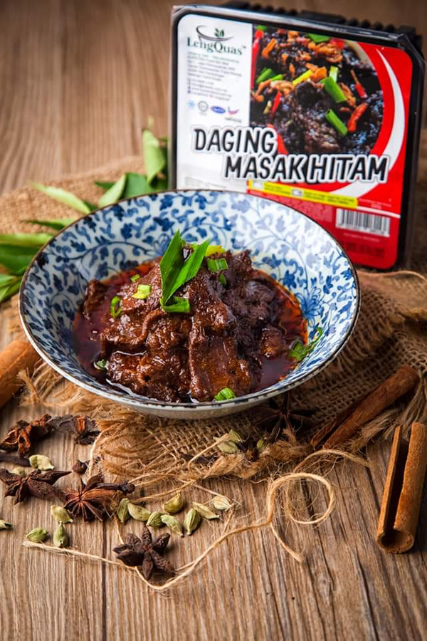 Hitam daging masak Resepi Daging