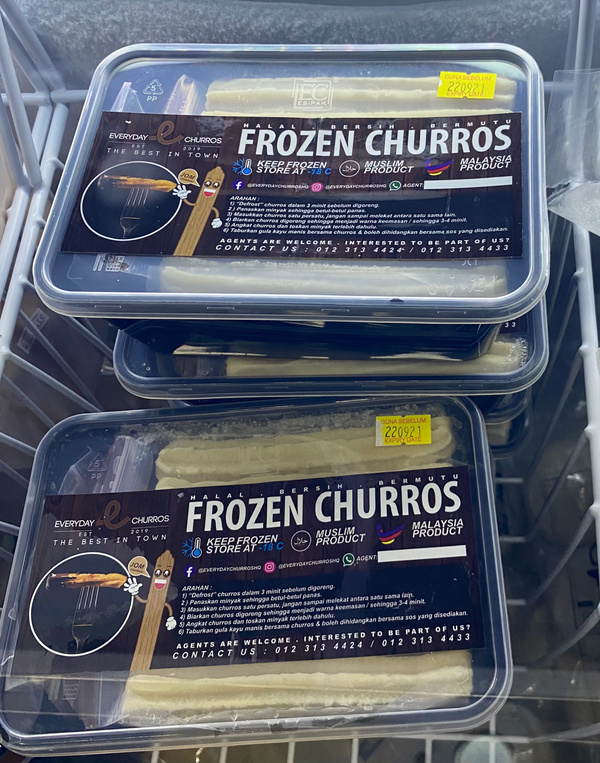 EVERYDAY CHURROS FROZEN 21PCS Uno Frozen Foods Sdn Bhd