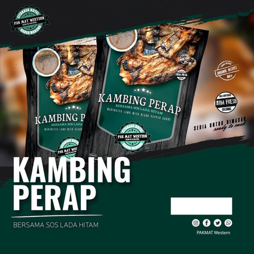 Pak Mat Western Kambing Perap 500g Uno Frozen Foods Sdn Bhd