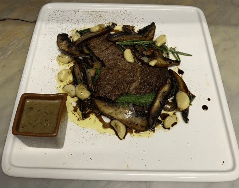 Porcini Rubbed Ribeye Vin's Restaurant & Bar