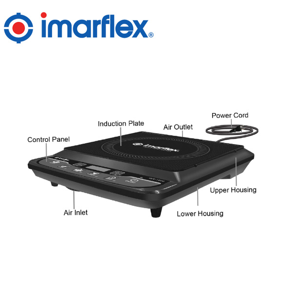 Imarflex Original Single Burner Induction Cooker with FREE Pot IDX1000
