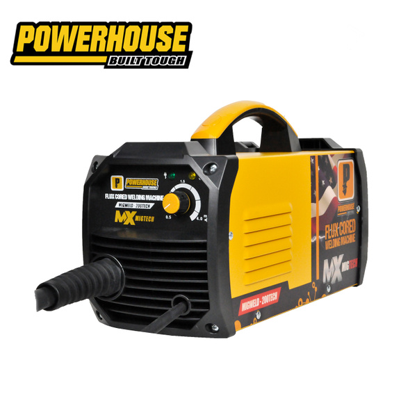 MIGWELD200TECH Powerhouse Gasless MIG Inverter Flux Cored Welding