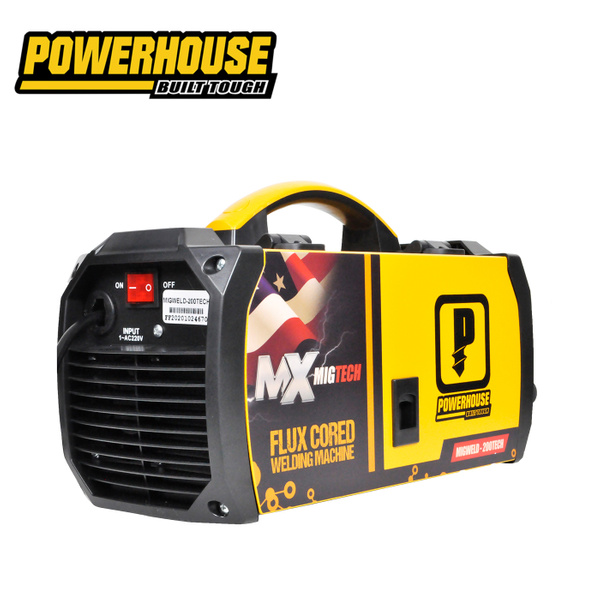 MIGWELD200TECH Powerhouse Gasless MIG Inverter Flux Cored Welding