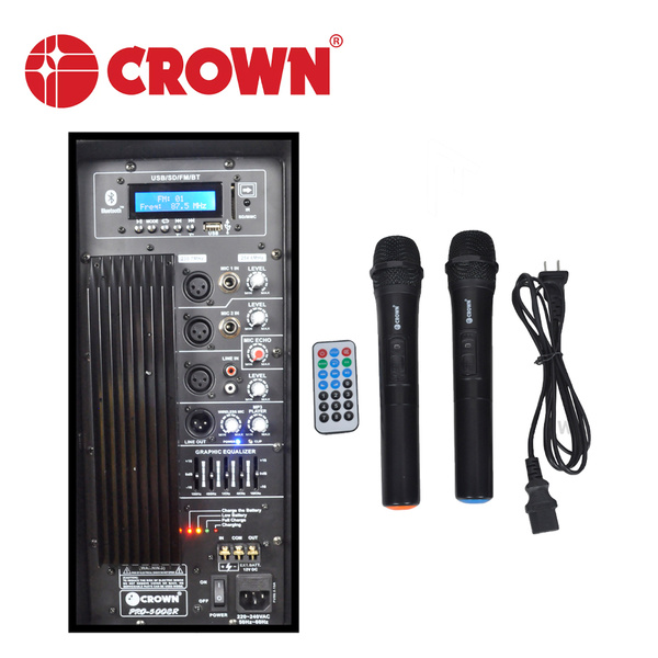 PRO5008R Crown 15" Active Portable Sound System 480W Winland