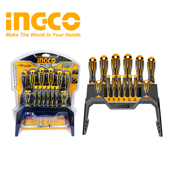 HKSD1428 Ingco 14 Pcs screwdriver and precision screwdriver set (Super