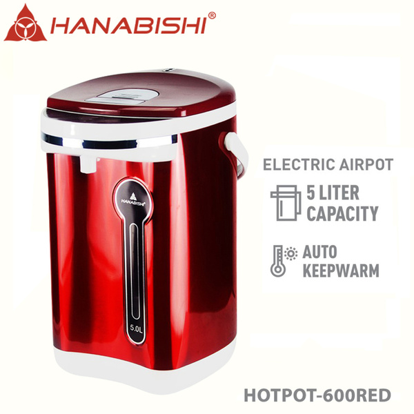 HOTPOT600RED Hanabishi Electric Airpot Red 5L Winland Electronics And Electrical Center